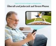 Netvue inkilas su kamera, lesyklėlė laukiniams paukščiams, lesyklėlė su vaizdo įrašymu, lesyklėlė su kamera, lesyklėlė su paukščių aptikimu