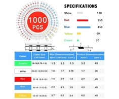 Newfun 1000 x litavimo jungtys su termiškai susitraukiančiu vamzdeliu, vandeniui atsparūs kabelių jungtys, termiškai susitraukiančios litavimo jungtys, suvirintų jungčių rinkinys, kabelių jungtys, litavimo jungtis