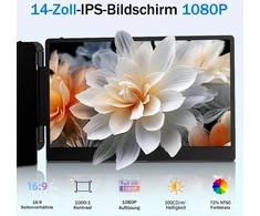 Monitorius Newwin 14 colių Fhd 1080p Ips nešiojamas ekrano monitoriaus plėtiklis, suderinamas su 13-17 colių nešiojamaisiais kompiuteriais, Windows, Mac, Chrome Switch