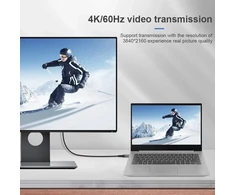 Nfhk Kampinis Usb4 kabelis 40gbps su 100w įkrovimu ir 8k@60hz 5k@60hz Usb 4.0 suderinamas su Thunderbolt3/4 50cm