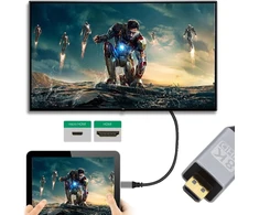 Nfhk Micro Hdmi 2.1 Kabelis 8k 4k Ultra Plonas 50cm Hdtv Kamerai