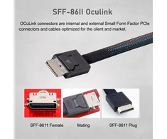 Nfhk Oculink Sff-8612 8611 į U.2 rinkinį M-key į Nvme Pcie Ssd ir Ngff į Sata adapterį motininei plokštei