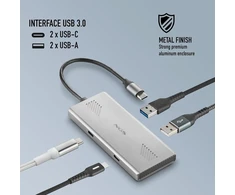 Ngs Wonderduo-c 4-in-1 Usb-c/usb-a Hub, 5gbps