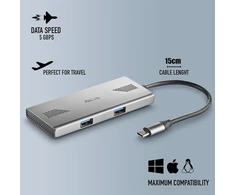 Ngs Wonderduo-c 4-in-1 Usb-c/usb-a Hub, 5gbps
