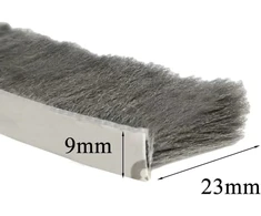 Niaciswe lipni sandarinimo juosta 10 m langų sandarinimo šepetys lipnus šepetėlio sandariklis 9 x 23 mm tarpams 9-20 mm šepetėlio sandariklis durų sandariklis lipni sandarinimo juosta durims, langui