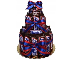 Nibytorcik Tortas iš saldainių Snickers Moters diena, Vyro diena, saldus tortas