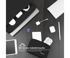 Nidoo 13–14 colių nešiojamojo kompiuterio dėklas, skirtas Surface Book 3 / Surface Nešiojamas kompiuteris Studio / 14 colių Elitebook 640 645 1040 G9 / Thinkpad X1 Carbon Gen 5–10 / X1 Yoga Gen 4–7 / Thinkpad E14 Gen 4, juodas