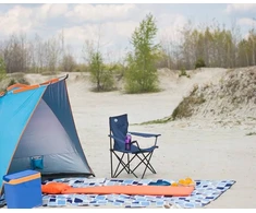 Nils Camp Nils Sulankstoma turistinė sodo paplūdimio kėdė su užvalkalu