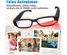 Nisanmoon akiniai sporto kamera, akinių vaizdo kamera hd 1080p sporto kamera akiniai, maža veiksmo kamera palaiko fotografavimą/vaizdo įrašymą/ciklo įrašymą dviračiui ir motociklui