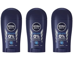 Nivea Men Nivea Fresh Active dezodorantas vyrams, lazdelė 40 ml, 3 x 40 ml pakuotė