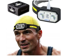 Nocton led įkraunamas usb-c galvos žibintas su judesio davikliu, skirtas bėgimui