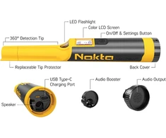 Nokta Accupoint metalo ieškiklio "pinpointer" su spalvotu Lcd