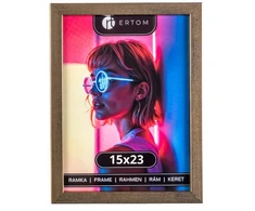 Plakatas None Medinis paveikslo rėmelis 15x23 cm, sendinto aukso spalvos