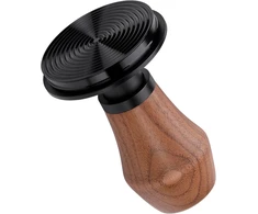 Normcore Espresso kavos grūstuvas v4 spyruoklinis grūstuvas su titano pvd danga, rifliuotu pagrindu, 15lb/25lb/30lb keičiamomis spyruoklėmis, tikra amerikietiško riešutmedžio rankena, 58 mm