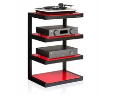TV staliukas Norstone Esse Hifi staliukas Rtv Hi-fi Audio 570 x 860 x 400 mm juodas/raudonas