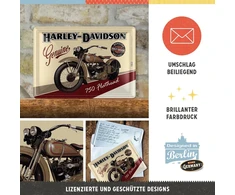 Nostalgic Art - Harley Davidson Motorcycles - 750 Flathead metalinis atviruko ženklas