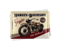 Nostalgic Art - Harley Davidson Motorcycles - 750 Flathead metalinis atviruko ženklas