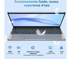 Notodd nešiojamas kompiuteris win11, 14 colių, 6 gb ram, 256 gb ssd, galimybė išplėsti iki 1 tb, su cpu n4020 iki 2.8 ghz, pilkas