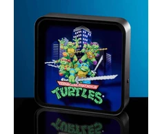 Numskull oficialus tmnt akrilinis logotipo stalinė lempa-sieninis šviestuvas miegamajam, biurui, namams, studijoms, darbui - oficiali teenage mutant ninja turtles atributika