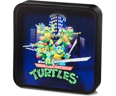 Numskull oficialus tmnt akrilinis logotipo stalinė lempa-sieninis šviestuvas miegamajam, biurui, namams, studijoms, darbui - oficiali teenage mutant ninja turtles atributika
