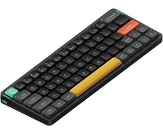 Nuphy Air60 V2 nešiojama mechaninė belaidė mini klaviatūra su apšvietimu, palaiko Qmk/via, suderinama su Windows/mac Os/linux per Bluetooth 5.1/2.4ghz/(usb-c), juoda Gateron Wisteria Switch