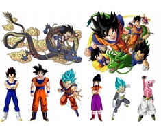 Nuplaunamos tatuiruotės vaikams Dragon Ball