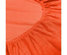 Nyks Frotinis paklodė su guma 80x190 cm, stora, premium, plytų spalvos