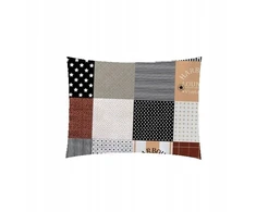 Nyks pagalvės užvalkalas 40x40 cm, storo medvilninio krepo, patchwork stiliaus, 190bra