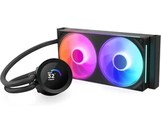 Nzxt kraken plus 240 rgb - aio cpu skystinis aušintuvas - 240mm radiatorius - f240 rgb core single frame fan - 1.54" square lcd - amd® am5, am4 - intel® lga 1851/1700, 1200/115x - juodas
