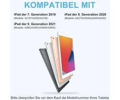 Occtingkind, klaviatūra, skirta ipad 10.2, dėklas su klaviatūra, skirtas ipad 10.2 colių, magnetinė nuimama bluetooth klaviatūra, skirta ipad 2019/2020/2021, vokiečių išdėstymas qwertz, usb c, žydra