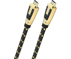 Oehlbach Carb Connect Ultra High Speed Hdmi 2.1 kabelis - 48 Gbps, 8k/60hz, 4k/120hz, monokristalinis Hpocc® varis, 24 karatų auksu dengti kontaktai, 4 krypčių ekranavimas, metalinė jungtis, medžiaginis apvalkalas - 3.2 m