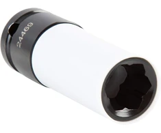 Oemtools, 24469 specialus ratų varžtų lizdas - 1/2" pavara 17 mm gėlių profilis tinka mercedes ratų veržlėms - smūgiams atsparus metrinis su paviršiaus apsaugos apvalkalu