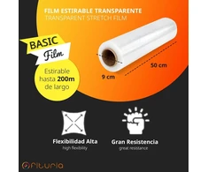Ofituria Skaidri pakavimo plėvelė baldams, tampri plėvelė perkraustymui, lipni skaidri plėvelė, pakavimo plėvelė, perkraustymo plėvelė baldams, dėžėms ir daiktams - Ofituria (1 vnt.)