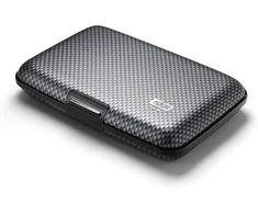 Ögon -designs- aliumininė kortelių dėklas, rfid apsauga nuo sukčiavimo ir demagnetizacijos, kompaktiška piniginė, modelis smart case stockholm v1, printed carbon effect taffeta, standartinis dydis, šiuolaikiškas
