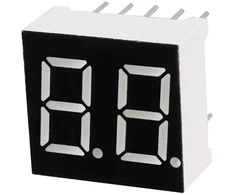 Oiyagai Oiyagai bendras katodas 10 kontaktų 2 bitų 7 segmentų 0.56 colio raudonas led ekranas skaitmeninis vamzdis 5261ah, 10 vnt.