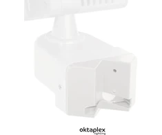 Oktaplex apšvietimo kampinis laikiklis baltas