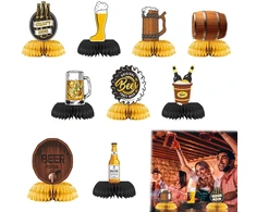 Oktoberfest korio dekoracija, vakarėlio korio dekoracija, stalo dekoracija Oktoberfest, gimtadienio vakarėlio reikmenys, Oktoberfest dekoracija, stalo puošmenos, torto viršūnėlis alui