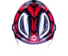 One by Camamoto | Spiderman šalmas vaikams, patvirtintas motociklams ir paspirtukams, dydis Xl (53-54 cm), mikrometrinis užsegimas, junior