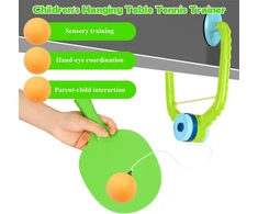 Onenine treniruoklio stalo teniso rinkinys pakabinimui, ping pong žaidimas ant durų rėmo, reguliuojamas ping pong žaidimas ant durų, stalo teniso priedai vaikams ir suaugusiems, nešiojamas stalo teniso raketės rinkinys