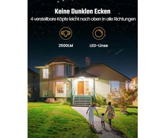 Onlywin saulės šviestuvai, skirti naudoti lauke su judesio davikliu, 304 led, 8500 k judesio daviklis, lauko saulės, 4 reguliuojamos galvutės, 3 šviesos režimai, ip65 vandeniui atsparus saulės judesio daviklis lauke, 1 vnt.
