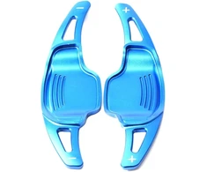 Ontto 2 vairo pavarų perjungimo svirtelių komplektas, skirtas o-pel astra k 2015–2018 insignia 2011–2018, aliuminio pavarų perjungimo svirtelių prailginimo automobilio dekoravimo lipdukas – mėlynas