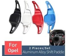 Ontto 2 vairo pavarų perjungimo svirtelių komplektas, skirtas o-pel astra k 2015–2018 insignia 2011–2018, aliuminio pavarų perjungimo svirtelių prailginimo automobilio dekoravimo lipdukas – mėlynas