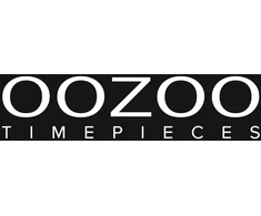 Oozoo odinis laikrodžio dirželis su sagtimi, juodas, kniedės, 18 mm