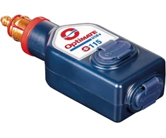 Optimate Tecmate Usb O-115.3300 Ma atsparus oro sąlygoms dvigubas Usb įkroviklis su dviem išėjimais su motociklo kištuku