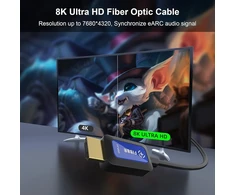 Optinis Hdmi 2.1 kabelis 20m, 48gbps, 8k@60hz, 4k@120hz