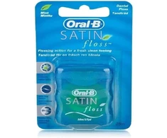 Dantų šepetėlis Oral B Mint Satin Floss dantų siūlas, 25 m