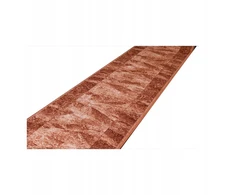Orange Edo kilimas/takelis 100x220cm su neslystančiu geliniu pagrindu Mozaika Oranžinis