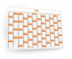 Orange Jufimi 2025 m. firminis didelio formato kalendorius-užrašų knygelė 120x90 Oranžinis