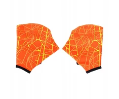 Orange Plaukimo pirštinės Fit Swim Training Gloves Webbed Training Gloves Oranžinis S