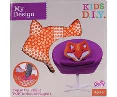 Orb - dekoratyvinė pagalvėlė lapė - 14235 - plush craft - oranžinė - pasidaryk pats - vaikiškas žaislas - mano dizainas - kūrybiškumas - dekoracija - meninė veikla - 25.5 x 25.5 - nuo 5 metų